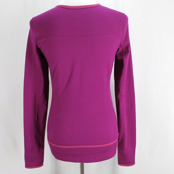 The North Face Athletic Top Womens S Purple Long Sleeve Thumb Holes Workout - Picture 5 of 7